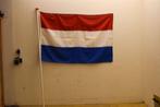 Nederlandse Vlag Met Vlaggenstok De Vlaggenstok Is Van Plast, Ophalen of Verzenden, Gebruikt