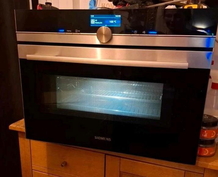 Siemens CM836GPS1 inbouw combimagnetron, Witgoed en Apparatuur, Magnetrons, Gebruikt, Inbouw, Combimagnetron, 45 tot 60 cm, Grill