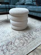 Bijzettafeltje/poef, Minder dan 50 cm, Rond, Ophalen of Verzenden, Zo goed als nieuw