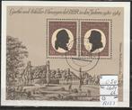 DDR Goethe/Schiller Blok 66 Michel 2681 Nr.A123g, Postzegels en Munten, Postzegels | Europa | Duitsland, Verzenden, DDR, Gestempeld