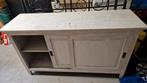 dressoir hout met plank en schuifdeuren, Huis en Inrichting, Kasten | Dressoirs, Ophalen, 150 tot 200 cm, 50 tot 75 cm, Gebruikt