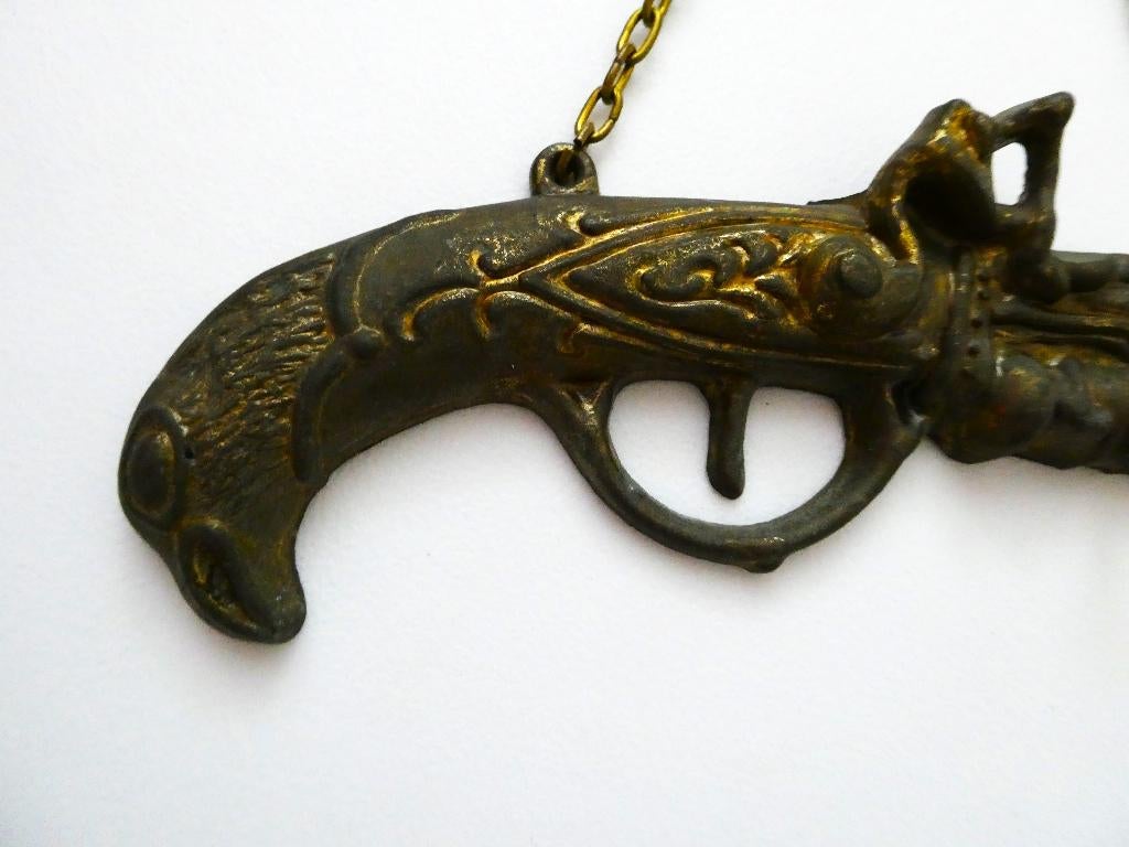 Decoratief papegaai sleutelrek kapstok 4 haakjes en sleutel, Antiek en Kunst, Ophalen of Verzenden