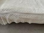 Antieke / vintage katoenen handgehaakte sprei 1 persoonsbed, Gebruikt, Eenpersoons, Wit, Overige typen