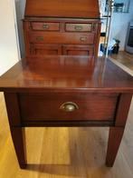 Hoektafel kersenhout., Ophalen, Zo goed als nieuw, Glas