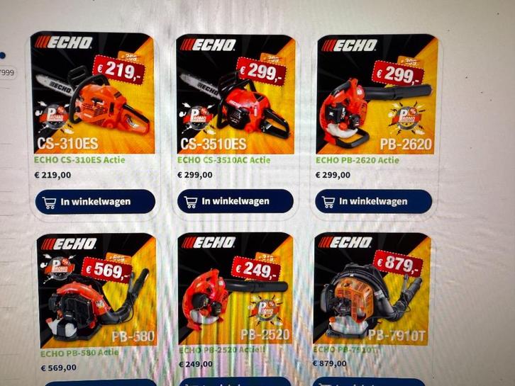 Herfst acties kettingzaag 5 jaar garantie va 219 euro, Tuin en Terras, Hand-tuingereedschap, Nieuw, Ophalen