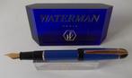 Waterman vulpen goud/blauw (niet gebruikt showroom model), Nieuw, Met doosje, Ophalen of Verzenden, Vulpen