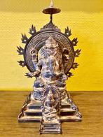 GANESHA EN VISHNU BEELD BRONS 34 CM, Ophalen of Verzenden, Nieuw, Religie