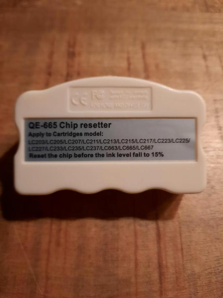 QE-665 Chip resetter voor Brother cartridges, Computers en Software, Printerbenodigdheden, Nieuw, Overige typen, Ophalen of Verzenden