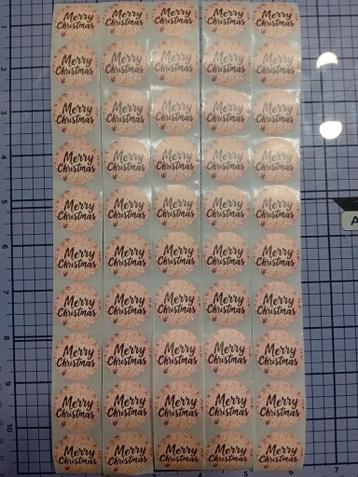 50 kerststickers gratis