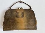 Handtas leguaan lizard reptiel leer antiek, Ophalen of Verzenden, Dames