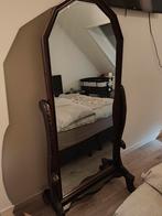 Spiegel, Antiek en Kunst, Ophalen, Ovaal, Minder dan 100 cm