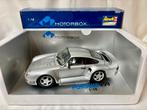 Porsche 959 1:18 Exoto Motorbox zilver zeldzaam mooi, Ophalen of Verzenden, Zo goed als nieuw, Auto, Overige merken