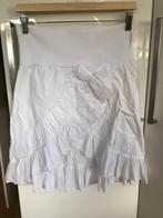 Witte ruffle rok / volant rokje / boho Ibiza stijl – maat M, Maat 38/40 (M), Wit, Ophalen of Verzenden, Zo goed als nieuw