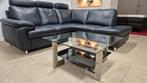 Strakke industriële design glazen salontafel, Industriël design, 50 tot 100 cm, Vierkant, Zo goed als nieuw