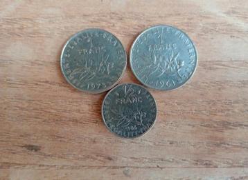 Lot franse frank munten  beschikbaar voor biedingen