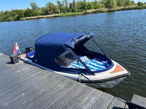 Admiral Sloep 450 ( geen vaarbewijs nodig), Watersport en Boten, Sloepen, Zo goed als nieuw, 10 tot 30 pk, 3 tot 6 meter, Buitenboordmotor