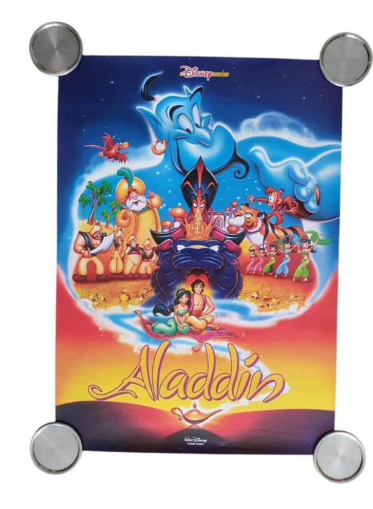 Poster Aladdin, Verzamelen, Posters, Zo goed als nieuw, Film en Tv, A1 t/m A3, Rechthoekig Staand, Ophalen of Verzenden