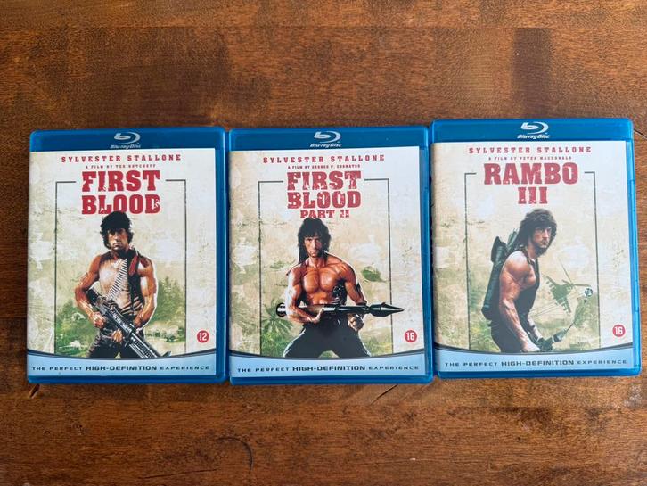 Blu Ray Rambo Trilogie First Blood 1 & 2 + Rambo III (3), Cd's en Dvd's, Blu-ray, Zo goed als nieuw, Actie, Ophalen of Verzenden