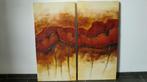 Jochem de Graaf: Klaprozen (2-luik), Antiek en Kunst, Kunst | Schilderijen | Abstract, Ophalen of Verzenden