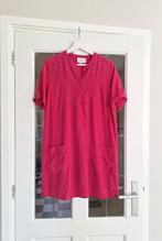 Sezane Zoe silk dress fuchsia roze s, Ophalen of Verzenden, Zo goed als nieuw, Roze, Maat 36 (S)