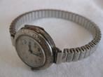 Zilveren vintage horloge met fixo flex horlogeband., Sieraden, Tassen en Uiterlijk, Antieke sieraden, Armband, Zilver, Ophalen