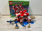 Lego minecraft het mooshroom huis 21270, Ophalen of Verzenden, Zo goed als nieuw, Complete set, Lego