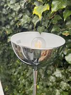 Retro design vloerlamp chroom E27, incl. led lamp, Gebruikt, Ophalen of Verzenden, Retro, design, vintage, Metaal