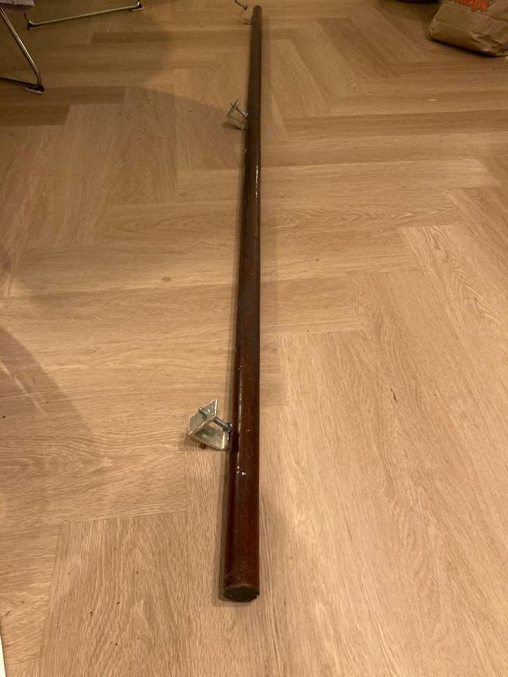 Trapleuning gratis, Doe-het-zelf en Verbouw, Hout en Planken, Zo goed als nieuw, Eiken, Minder dan 200 cm, 50 mm of meer, Ophalen