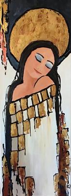 Handgeschilderd Engel Schilderij, Antiek en Kunst, Kunst | Schilderijen | Modern, Ophalen of Verzenden