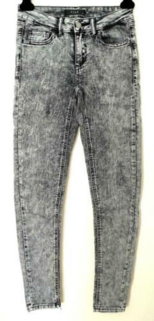 Vila jeans XS skinny, Kleding | Dames, Spijkerbroeken en Jeans, Zo goed als nieuw, W27 (confectie 34) of kleiner, Grijs, Ophalen of Verzenden
