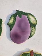 Art Nouveau Majolica Keramische Tegels aubergine Onderzetter, Ophalen of Verzenden