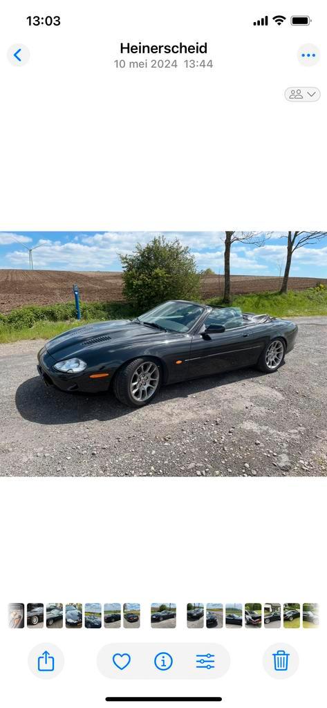 T k JAGUAR XKR CABRIO, Auto's, Jaguar, Particulier, XK, Benzine, Cabriolet, Automaat, Zwart, Zwart, Leder, Ophalen