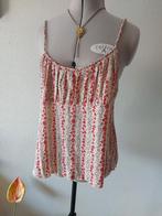 Free People rood wit topje L, Maat 42/44 (L), Zo goed als nieuw, Zonder mouw, Rood