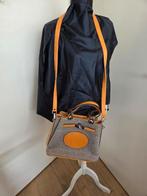Hermes tas. Licht bruin met zwartgrijs stof., Ophalen of Verzenden, Zo goed als nieuw
