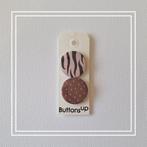 Wild Pattern - Pinback button set, Verzenden, Nieuw, Dier of Natuur, Button