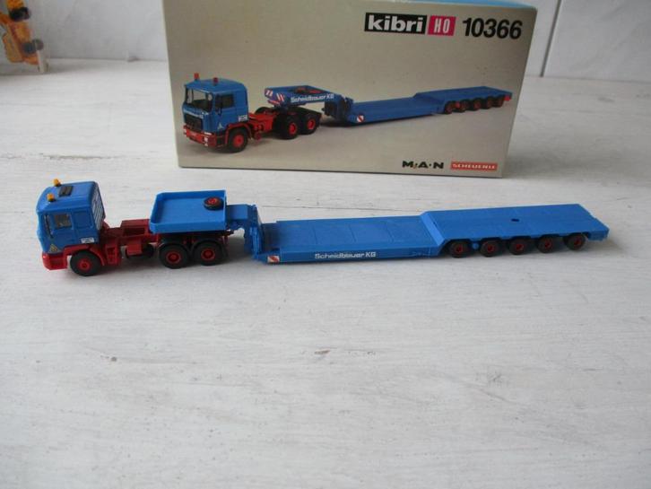 Kibri Mercedes Vrachtwagen met Oplegger no 10366, Hobby en Vrije tijd, Modelauto's | 1:87, Zo goed als nieuw, Bus of Vrachtwagen