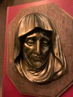 Antieke plaquette met afbeelding Maria, Antiek en Kunst, Ophalen of Verzenden