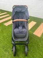 2 in 1 Dubatti One kinderwagen blauw/cognac, Gebruikt, Verstelbare duwstang, Ophalen, Kinderwagen