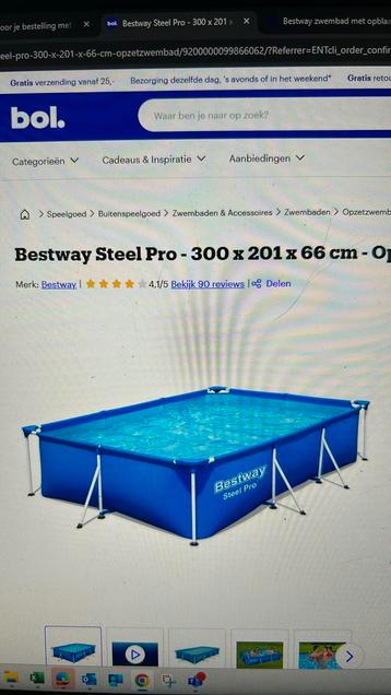 Bestway steel pro 300x201x66 nieuw in verpakking  beschikbaar voor biedingen
