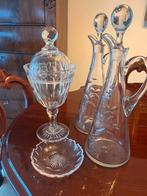 Coupe met olijfslijpsel, Antiek en Kunst, Antiek | Glas en Kristal, Ophalen