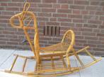 Rotan vintage hobbelpaard, jaren 50 / 60, Ophalen