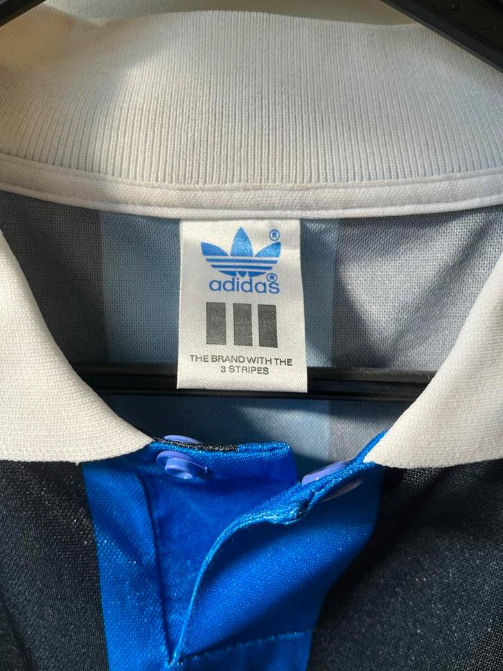 Vintage Adidas Jersey - Unieke Stijl!, Kleding | Heren, T-shirts, Zo goed als nieuw, Overige maten, Blauw, Ophalen of Verzenden