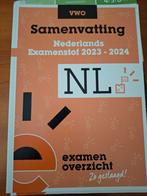 Samenvatting Nederlands VWO Examenstof 2023-2024, Ophalen of Verzenden, Nieuw, VWO, Nederlands