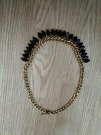 Zwarte ketting in goede staat, Ophalen of Verzenden, Zo goed als nieuw, Zwart, Overige materialen