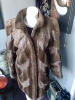 Prachtige echte bont met lederen bontjas bont jas maat XXL, Ophalen of Verzenden, Zo goed als nieuw, Maat 46/48 (XL) of groter