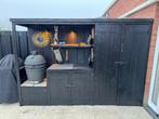 Buitenkeuken + kast, Tuin en Terras, Buitenkeukens, Ophalen, Gebruikt, Houtskool