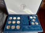 9 x 50 gulden en 5 x 10 gulden zilver proof set met box etc, Postzegels en Munten, Munten | Nederland, Setje, Koningin Beatrix