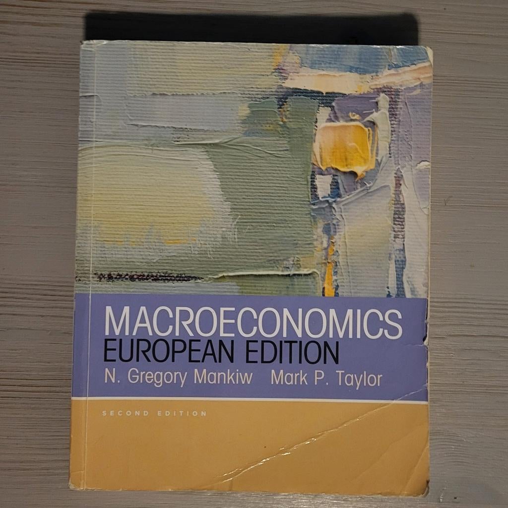 Macroeconomics European Edition - Mankiw & Taylor, Boeken, Ophalen of Verzenden, Gelezen, Economie en Marketing, N. Gregory Mankiw, Mark P. Taylor