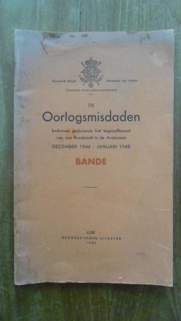 Oorlogsmisdaden Dec. 1944-Jan. 1945 Bande Ardennenoff. beschikbaar voor biedingen