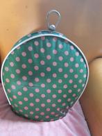 Vintage Groene theemuts Roze Stippen originele jr 70 design, Ophalen of Verzenden